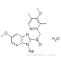 1H-Bencimidazol, 6-metoxi-2 - [[(4-metoxi-3,5-dimetil-2-piridinil) metil] sulfinil] -, sal sódica CAS 95510-70-6